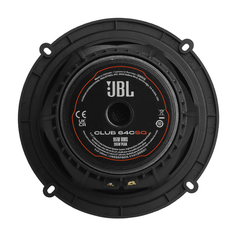 JBL Component Speaker Club 64CSQ 6.5" 2-Way 95W RMS 4Ω