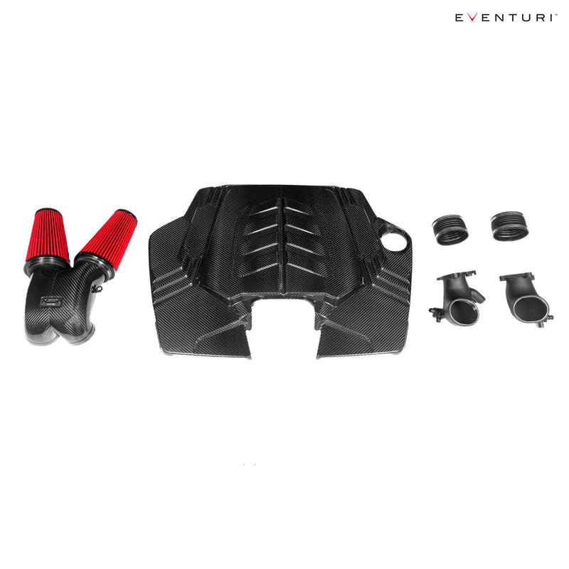 Eventuri Carbon Fiber Twin Turbo Intake for Audi SQ7 / SQ8 / RSQ7 / RSQ8, Bentley Bentayga, Lamborghini Urus 2019+, Porsche Cayenne 2020+ GTS, 2019+ Turbo S 4.0 TFSI V8