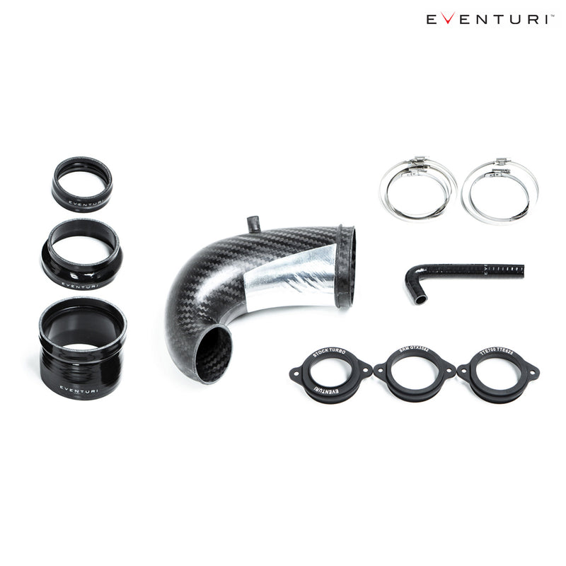 Eventuri Carbon Fiber Turbo Inlet with No Flange for Audi RS3 / TTRS Gen 2 8V 8Y