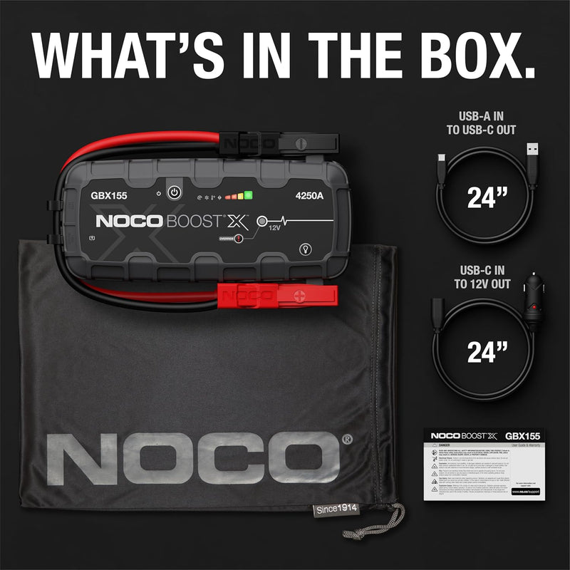 NOCO Boost X GBX155 4250A 12V UltraSafe Lithium Jump Starter