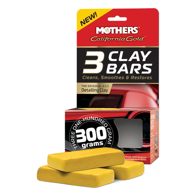 Mothers California Gold 3 Clay Bars 100g