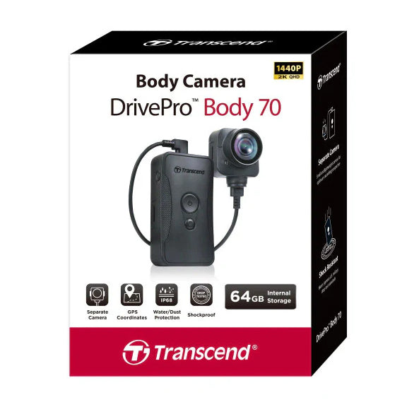 Transcend Body Camera DrivePro Body 70 64GB