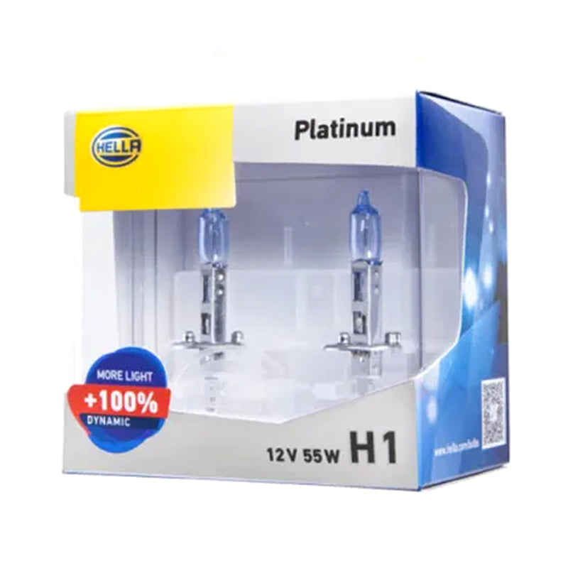 Hella Performance Platinum Halogen Bulb H1 55W 12V