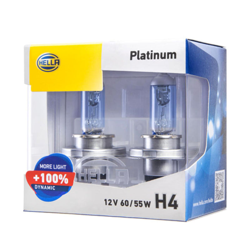 Hella Performance Platinum Halogen Bulb H4 60W/55W 12V