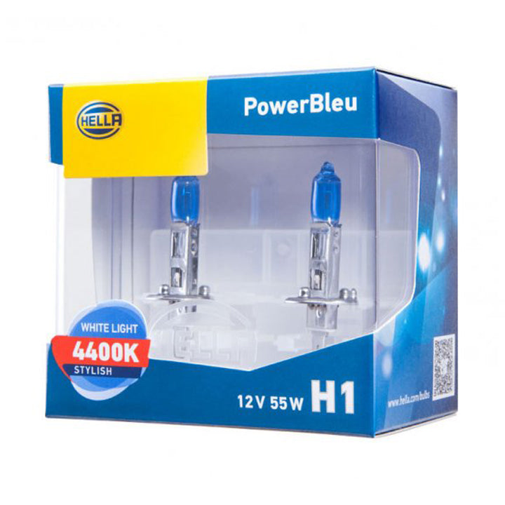 Hella Performance PowerBleu Halogen Bulb H1 55W 12V