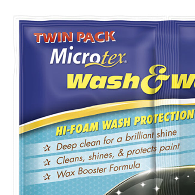 Microtex Wash & Wax Twin Pack 50ml