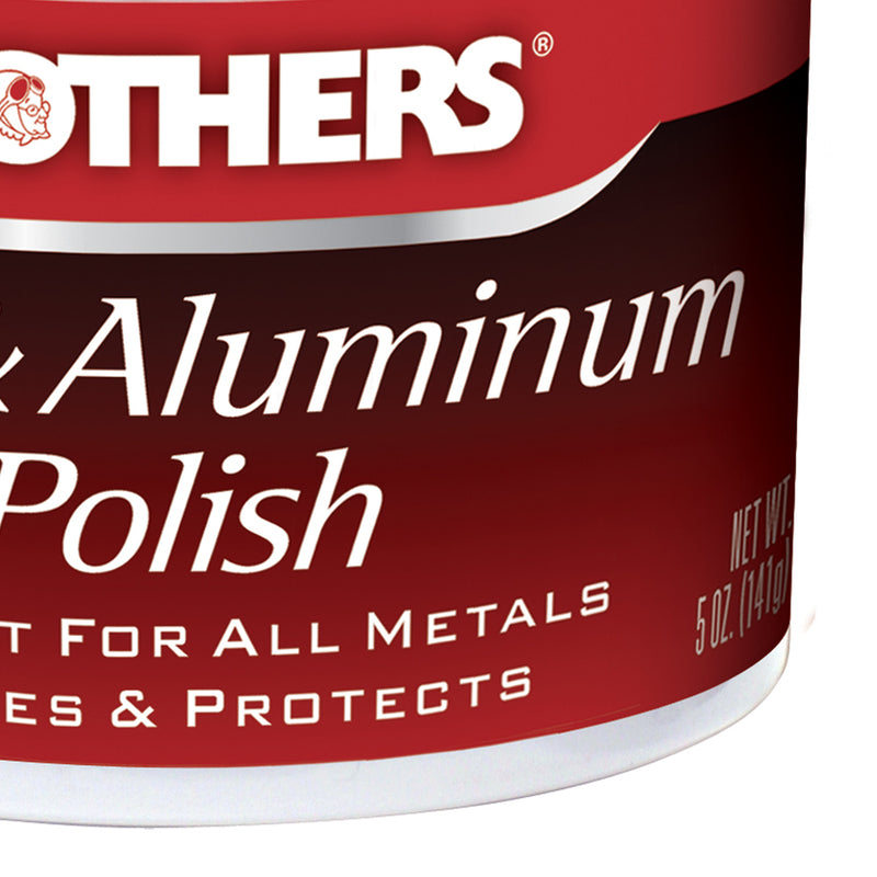 MOTHERS 05100 Mag & Aluminum Polish - Shines & Protects - Brass