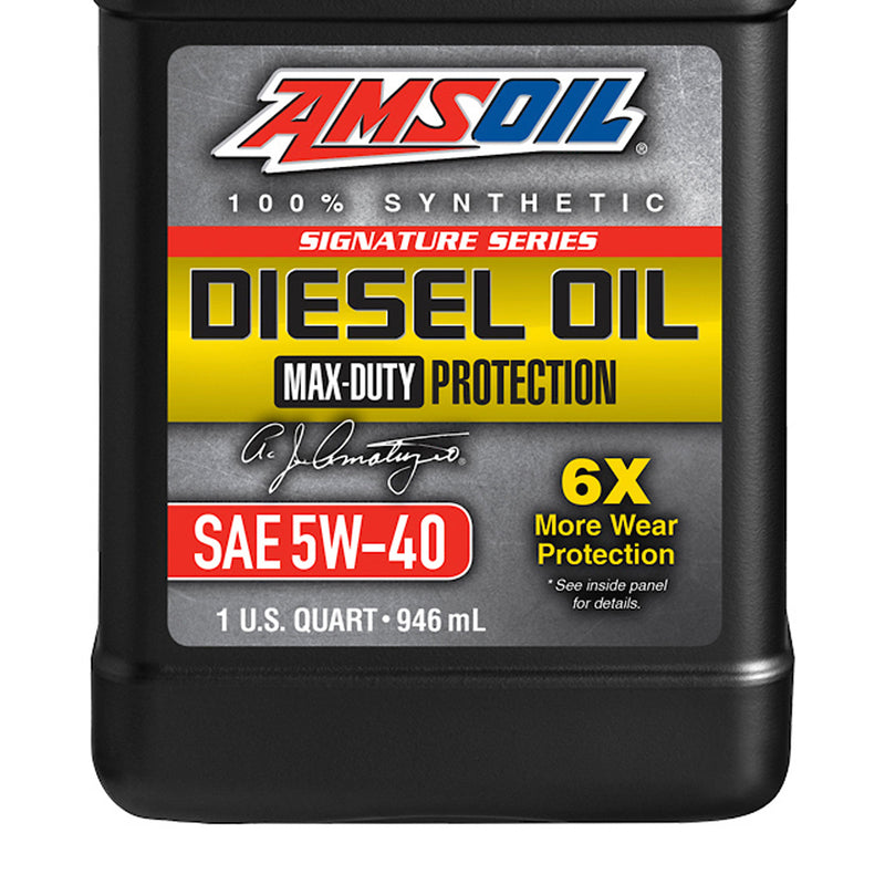 AMSOIL 100% Synthetic Signature Series Diesel Oil Max-Duty 5W40 1 Quart