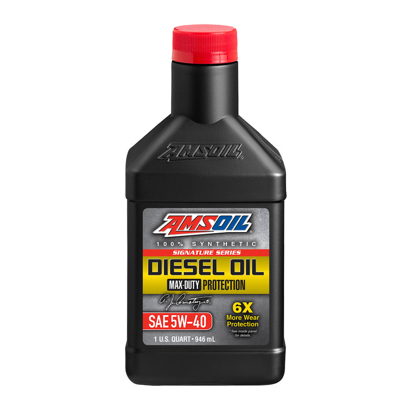 AMSOIL 100% Synthetic Signature Series Diesel Oil Max-Duty 5W40 1 Quart