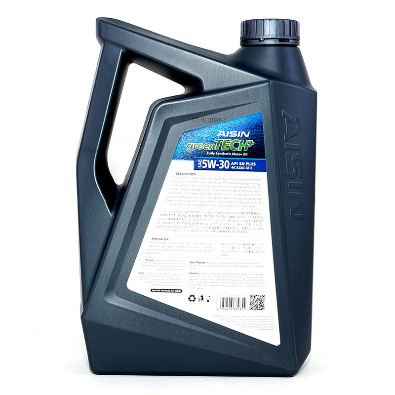 Aisin Engine Oil Fully Synthetic Gas/Diesel SN / CF 5W30 4 Liters