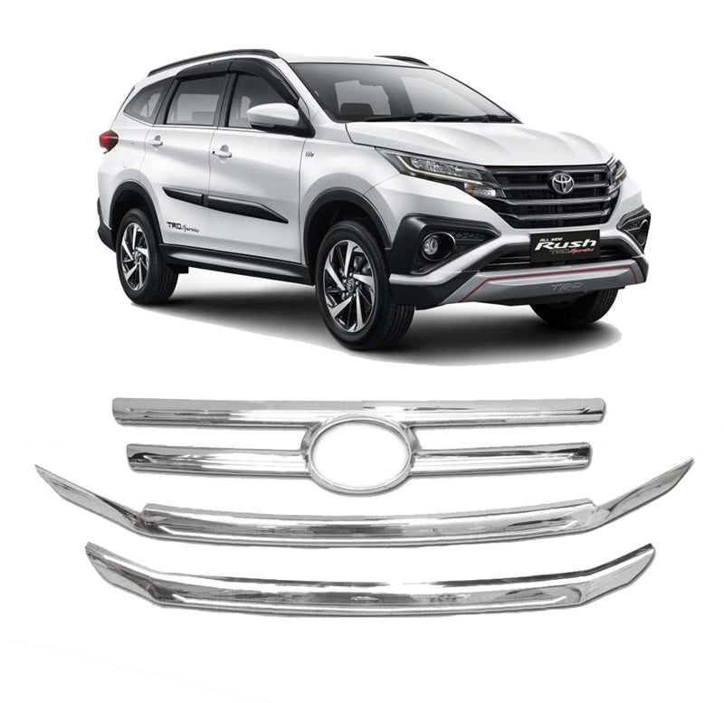 Toyota Rush 2018 Front Grille Cover Chrome